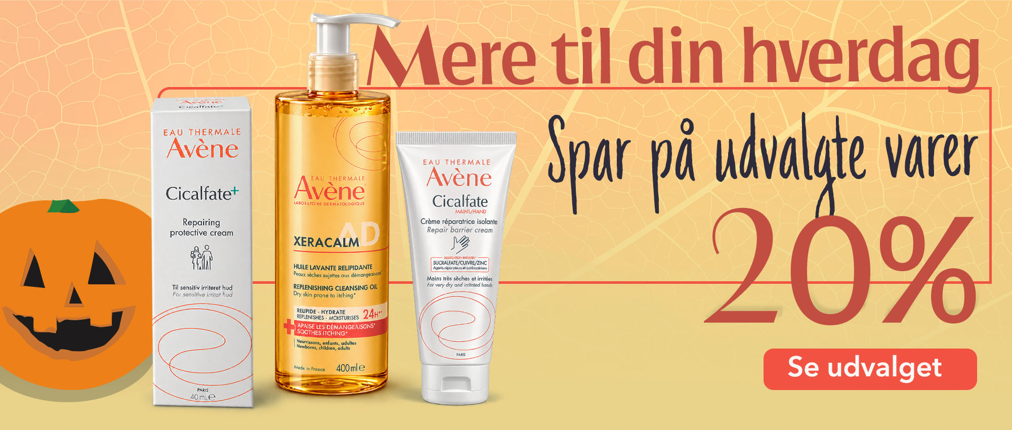 Avene, mere til din hverdag, med op til 20% rabat